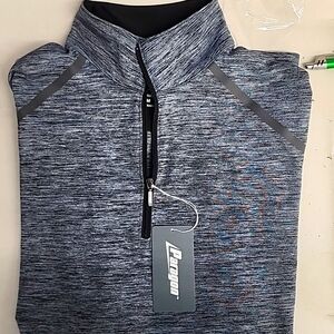 Runners! Paragon Ladies Medium 1/4 Zip Pullover Heathered Grey NWT